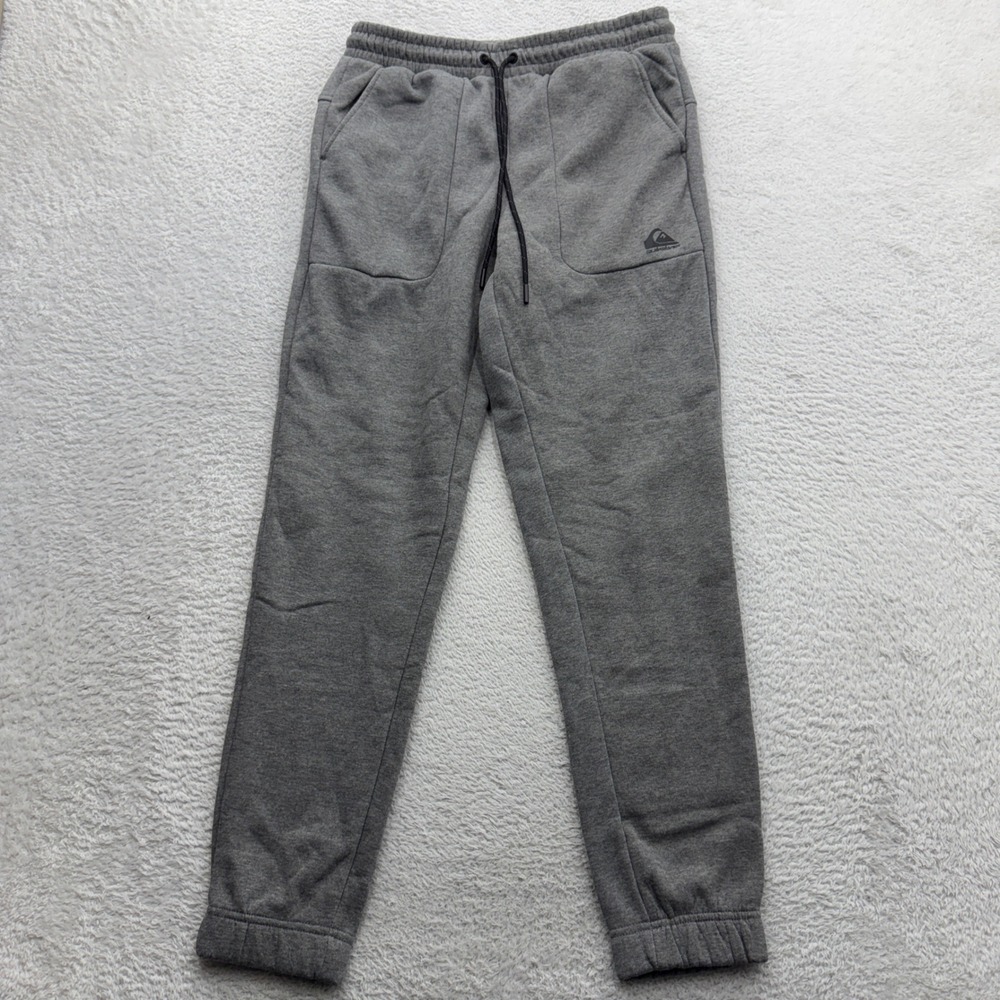 Quiksilver Mens Tempo‎ Jogger Charcoal Grey Fleece Lined Sweatpants S QA34KB007